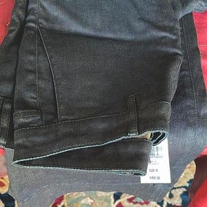 Club Monaco wide leg dressy jeans in very deep blue almost black, size 8 new/tag